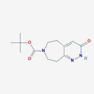 molecular formula C13H19N3O3 B8255567 3-Oxo-2,3,5,6,8,9-hexahydro-1,2,7-triaza-benzocycloheptene-7-carboxylic acid tert-butyl ester 