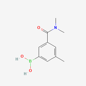 molecular formula C10H14BNO3 B8255618 (3-(Dimethylcarbamoyl)-5-methylphenyl)boronic acid 