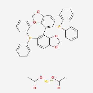 Diacetato[(S)-(-)-5,5'-bis(diphenylphosphino)-4,4'-BI-1,3-benzodioxole]ruthenium(II)
