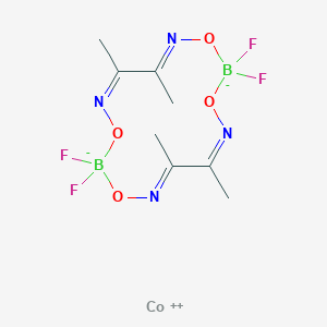 molecular formula C8H12B2CoF4N4O4 B8255664 cobalt(2+);(4E,6E,11E,13E)-2,2,9,9-tetrafluoro-5,6,12,13-tetramethyl-1,3,8,10-tetraoxa-4,7,11,14-tetraza-2,9-diboranuidacyclotetradeca-4,6,11,13-tetraene 