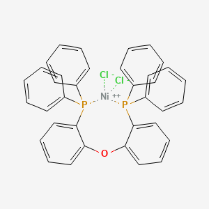 molecular formula C36H28Cl2NiOP2 B8255672 [2-(2-Diphenylphosphanylphenoxy)phenyl]-diphenylphosphane;nickel(2+);dichloride 