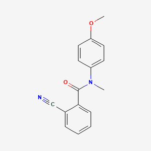 molecular formula C16H14N2O2 B8255744 2-cyano-N-(4-methoxyphenyl)-N-methylbenzamide 