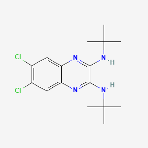 molecular formula C16H22Cl2N4 B8255769 2-N,3-N-ditert-butyl-6,7-dichloroquinoxaline-2,3-diamine 