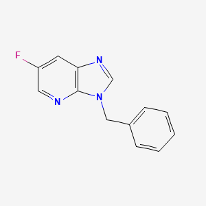 molecular formula C13H10FN3 B8255775 3-Benzyl-6-fluoroimidazo[4,5-b]pyridine 