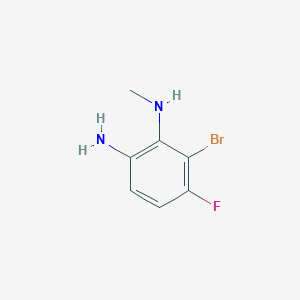 molecular formula C7H8BrFN2 B8255783 3-Bromo-4-fluoro-N2-methylbenzene-1,2-diamine 