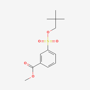 molecular formula C13H18O5S B8255795 Methyl 3-(2,2-dimethylpropoxysulfonyl)benzoate 