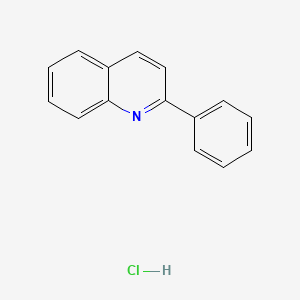 molecular formula C15H12ClN B8255857 2-苯基喹啉;盐酸盐 CAS No. 53826-02-1