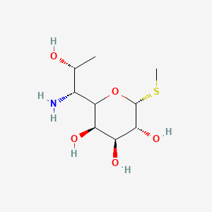 molecular formula C9H19NO5S B8255878 (3R,4S,5R,6R)-2-[(1R,2R)-1-amino-2-hydroxypropyl]-6-methylsulfanyloxane-3,4,5-triol 