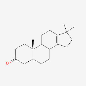 molecular formula C20H30O B8255909 (10S)-10,17,17-trimethyl-1,2,4,5,6,7,8,9,11,12,15,16-dodecahydrocyclopenta[a]phenanthren-3-one 
