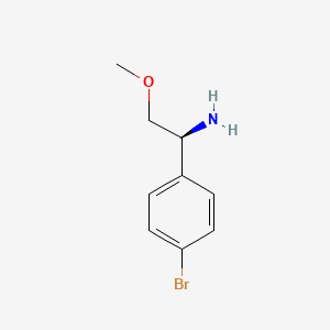 molecular formula C9H12BrNO B8256110 (S)-1-(4-Bromophenyl)-2-methoxyethanamine 