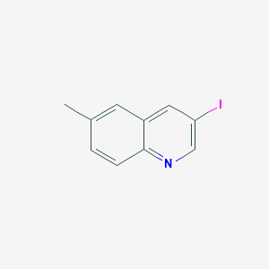 molecular formula C10H8IN B8256133 3-Iodo-6-methylquinoline 