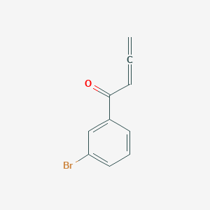 molecular formula C10H7BrO B8256161 Propadienyl(3-bromophenyl) ketone 
