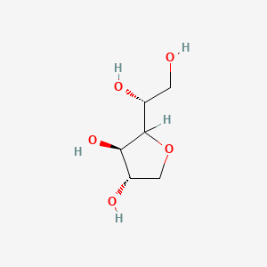 molecular formula C6H12O5 B8256290 (3R,4S)-2-[(1R)-1,2-dihydroxyethyl]oxolane-3,4-diol 