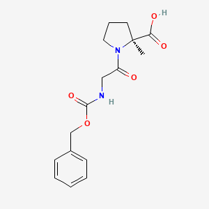 molecular formula C16H20N2O5 B8256296 N-[(Benzyloxy)carbonyl]glycyl-2-methyl-L-proline CAS No. 869001-86-5