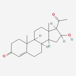 molecular formula C21H30O3 B8256308 16alpha-Hydroxy-4-pregnene-3,20-dione 