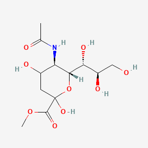 molecular formula C12H21NO9 B8256341 N-Acetyl-|A-neuraminic acid methyl ester 