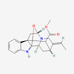 molecular formula C20H22N2O3 B8256352 2alpha,5alpha-Epoxy-1,2-dihydroakuammilan-17-oic acid methyl ester 