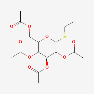 molecular formula C16H24O9S B8256367 [(4S)-3,4,5-triacetyloxy-6-ethylsulfanyloxan-2-yl]methyl acetate 