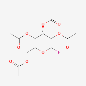 [(4S)-3,4,5-triacetyloxy-6-fluorooxan-2-yl]methyl acetate