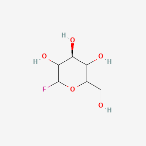 molecular formula C6H11FO5 B8256398 (4S)-2-fluoro-6-(hydroxymethyl)oxane-3,4,5-triol 