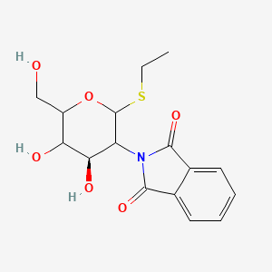 molecular formula C16H19NO6S B8256411 2-[(4R)-2-ethylsulfanyl-4,5-dihydroxy-6-(hydroxymethyl)oxan-3-yl]isoindole-1,3-dione 