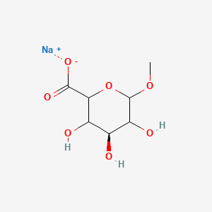 sodium;(4S)-3,4,5-trihydroxy-6-methoxyoxane-2-carboxylate