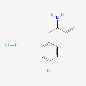 1-(4-Bromophenyl)but-3-en-2-amine;hydrochloride
