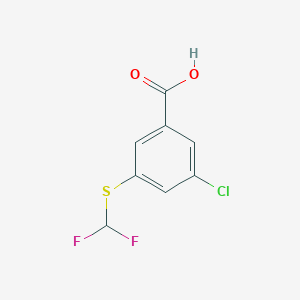 3-Chloro-5-(difluoromethylsulfanyl)benzoic acid