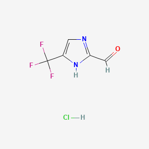 5-(trifluoromethyl)-1H-imidazole-2-carbaldehyde;hydrochloride