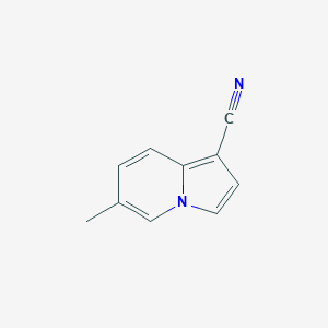 molecular formula C10H8N2 B8256898 6-甲基吲哚并[1,2-b]吡啶-1-腈 