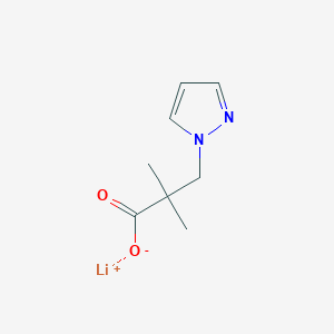 lithium 2,2-dimethyl-3-(1H-pyrazol-1-yl)propanoate