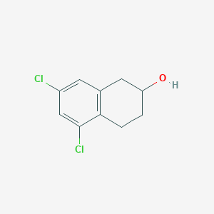 molecular formula C10H10Cl2O B8256953 5,7-Dichloro-1,2,3,4-tetrahydronaphthalen-2-ol 