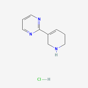 molecular formula C9H12ClN3 B8256961 2-(1,2,5,6-Tetrahydropyridin-3-yl)pyrimidine hydrochloride 