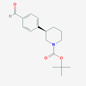 tert-butyl (R)-3-(4-formylphenyl)piperidine-1-carboxylate