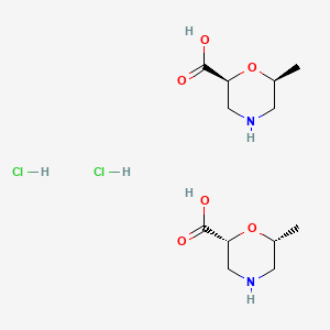 Rel-(2S,6S)-6-methylmorpholine-2-carboxylic acid hydrochloride