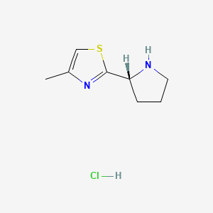 (R)-4-methyl-2-(pyrrolidin-2-yl)thiazole hydrochloride