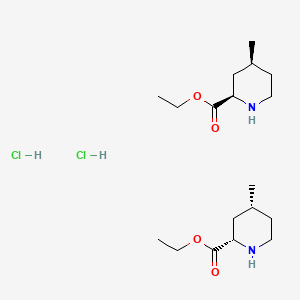 Rel-ethyl (2R,4S)-4-methylpiperidine-2-carboxylate hydrochloride