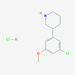3-(3-Chloro-5-methoxyphenyl)piperidine hydrochloride