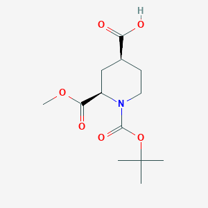 (2R,4S)-1-(tert-butoxycarbonyl)-2-(methoxycarbonyl)piperidine-4-carboxylic acid