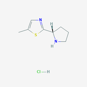 (S)-5-methyl-2-(pyrrolidin-2-yl)thiazole hydrochloride