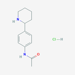 N-(4-(piperidin-2-yl)phenyl)acetamide hydrochloride