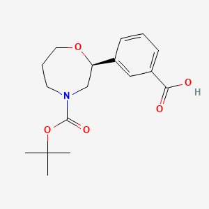 (S)-3-(4-(tert-butoxycarbonyl)-1,4-oxazepan-2-yl)benzoic acid