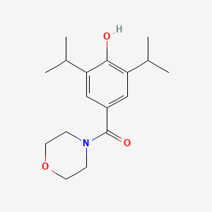 molecular formula C17H25NO3 B8257140 (4-Hydroxy-3,5-diisopropylphenyl)(morpholino)methanone 