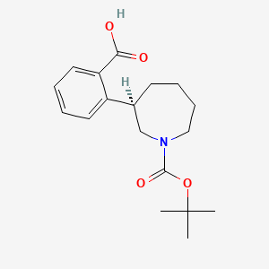 (R)-2-(1-(tert-butoxycarbonyl)azepan-3-yl)benzoic acid