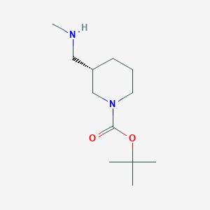 molecular formula C12H24N2O2 B8257253 tert-butyl (S)-3-((methylamino)methyl)piperidine-1-carboxylate 