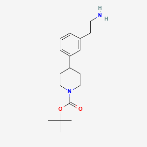 tert-Butyl 4-(3-(2-aminoethyl)phenyl)piperidine-1-carboxylate