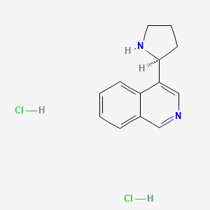 molecular formula C13H16Cl2N2 B8257425 (S)-4-(pyrrolidin-2-yl)isoquinoline dihydrochloride 