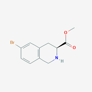 molecular formula C11H12BrNO2 B8257480 methyl (S)-6-bromo-1,2,3,4-tetrahydroisoquinoline-3-carboxylate 