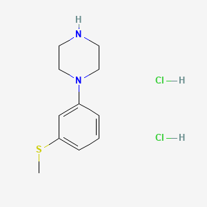 molecular formula C11H18Cl2N2S B8257484 1-(3-(Methylthio)phenyl)piperazine dihydrochloride 
