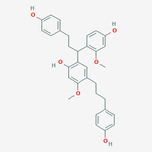 2-[1-(4-Hydroxy-2-methoxyphenyl)-3-(4-hydroxyphenyl)propyl]-4-[3-(4-hydroxyphenyl)propyl]-5-methoxyphenol